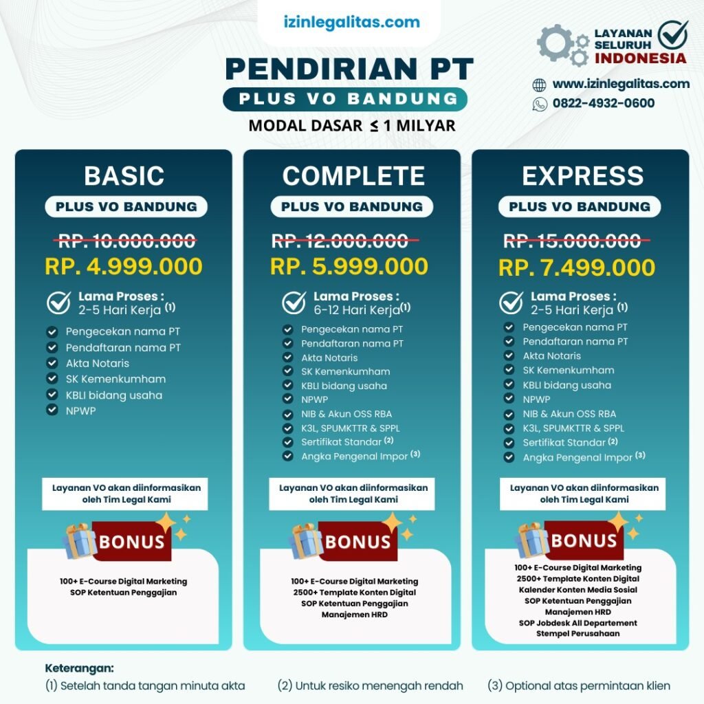Biaya Pendirian PT Dan Virtual Office