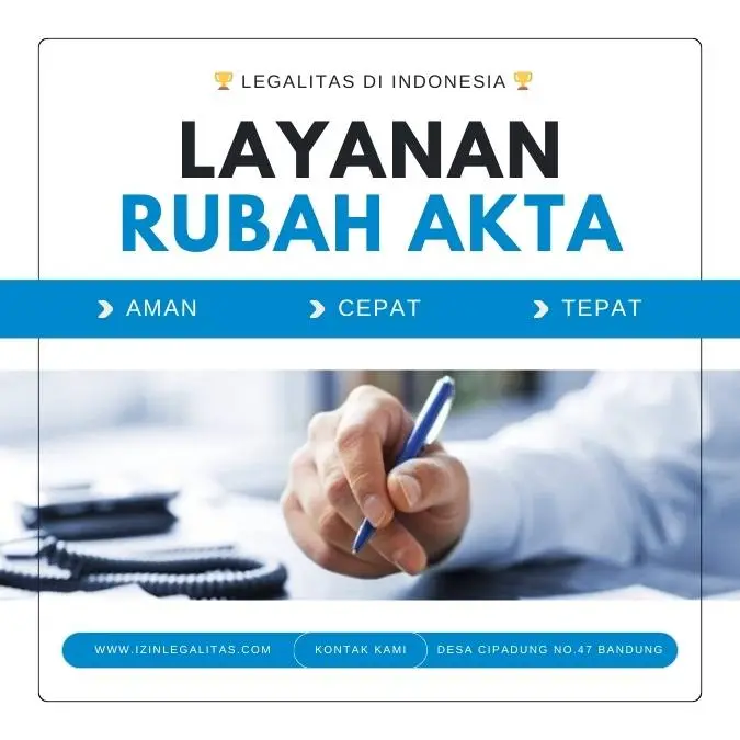 layanan jasa perubahan akta legalitas