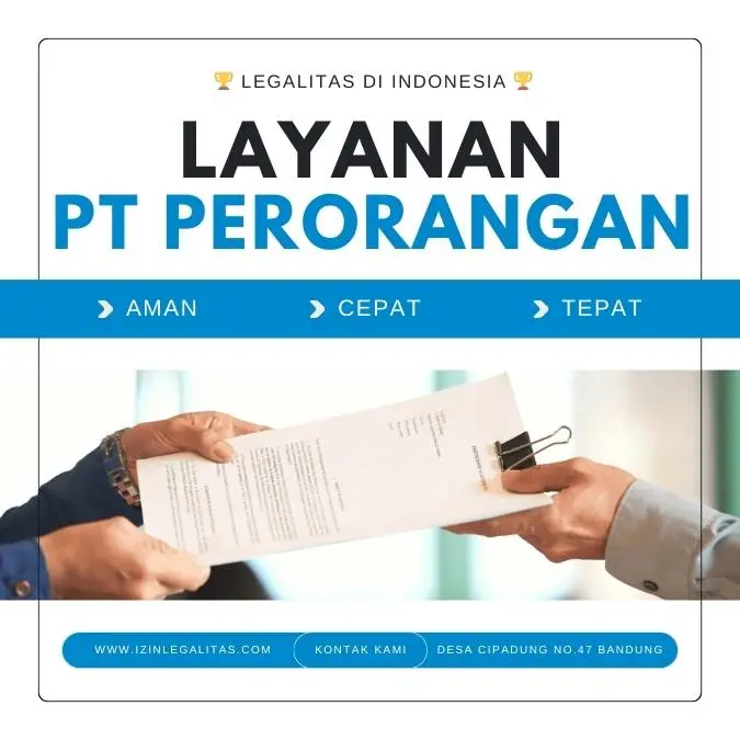 layanan jasa pendirian pt perorangan