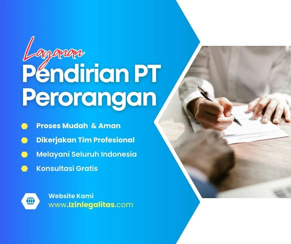 jasa pendirian pt perorangan